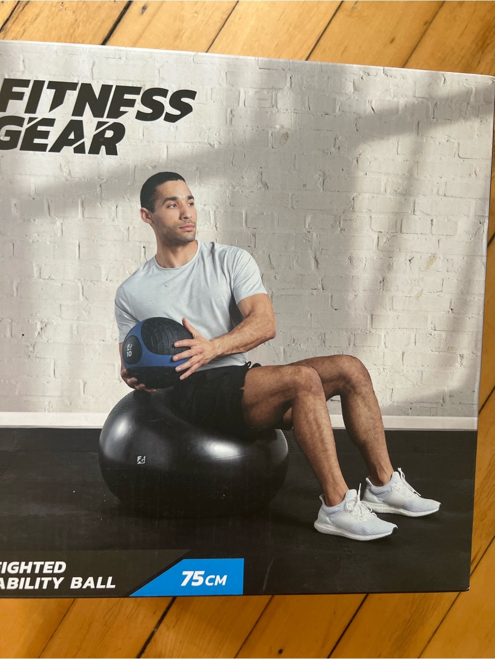 Fitness Gear 75cm Stability Balance Ball - Black